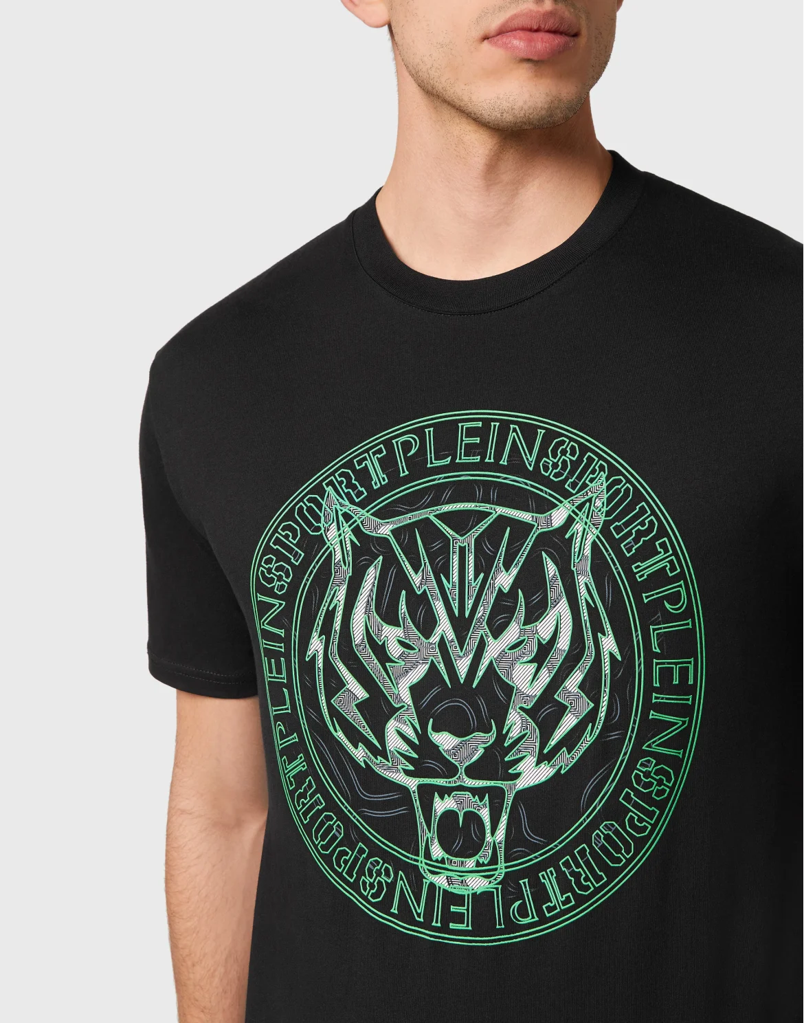 T-shirt Round Neck SS Tiger, цвет: Зеленый