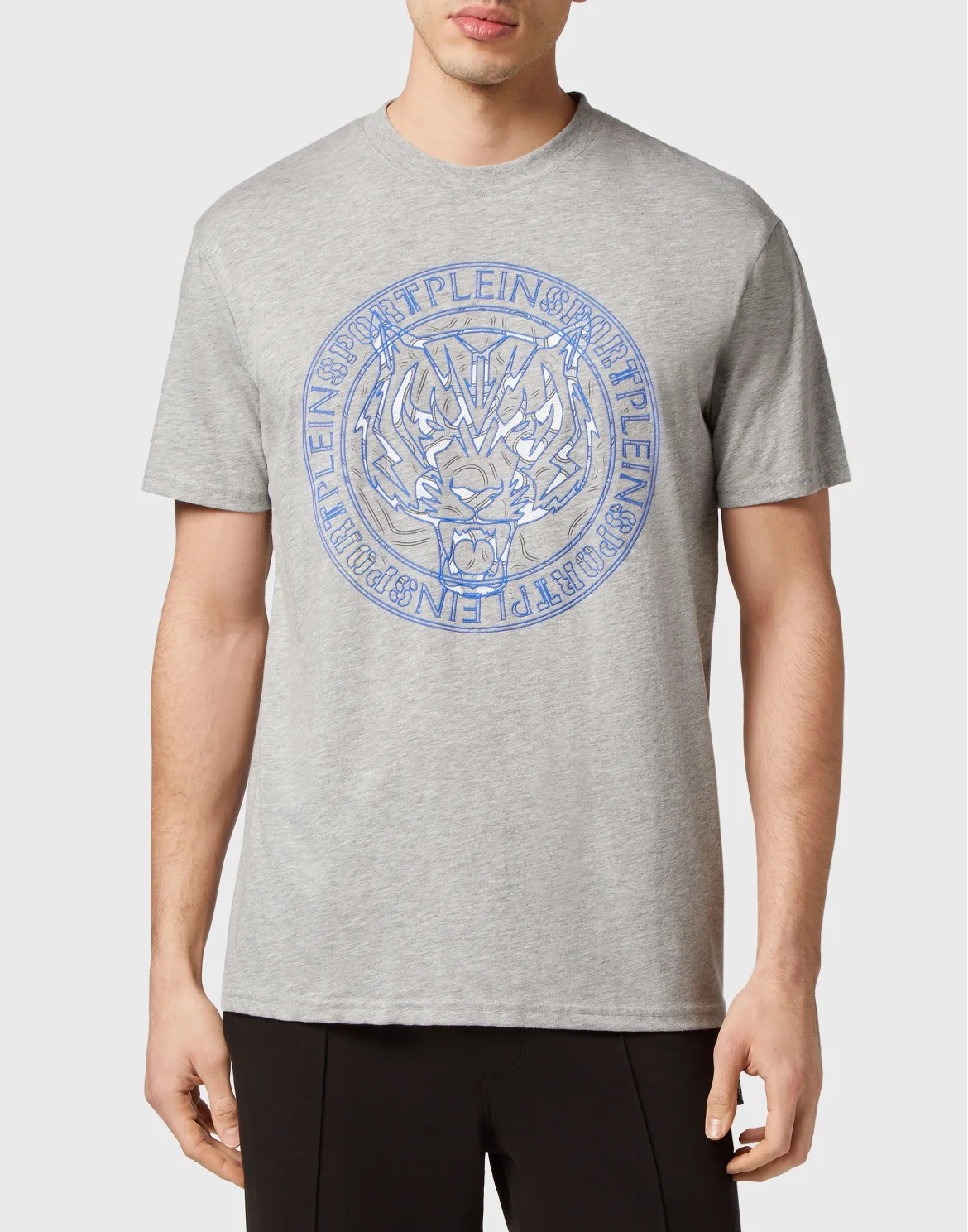 T-shirt Round Neck SS Tiger, цвет: Серый