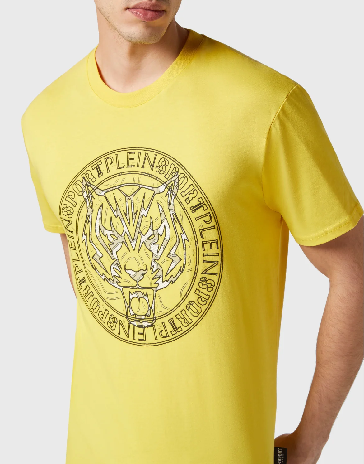 T-shirt Round Neck SS Tiger, цвет: Желтый