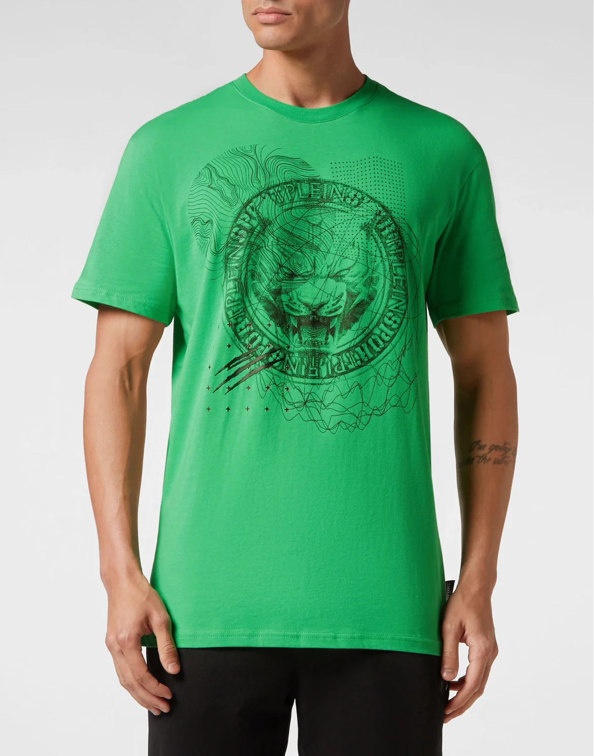 T-shirt Round Neck SS Tiger, цвет: Зеленый
