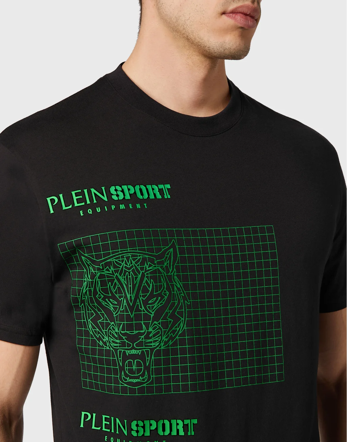T-shirt Round Neck SS Tiger, цвет: Зеленый