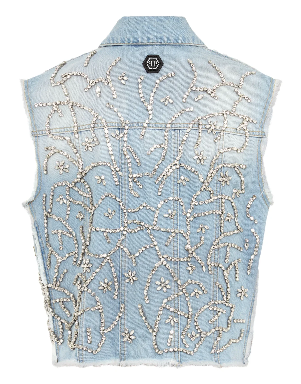 Denim Vest Crystal, цвет: Голубой