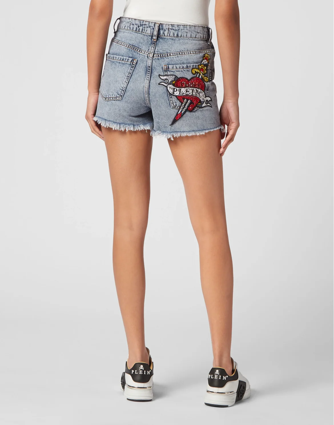 Denim Hot Pants Love, цвет: Синий