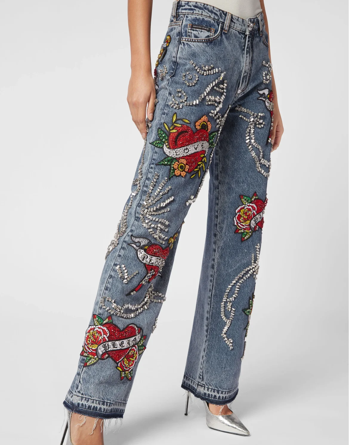 Denim Trousers Palace Fit Love, цвет: Синий