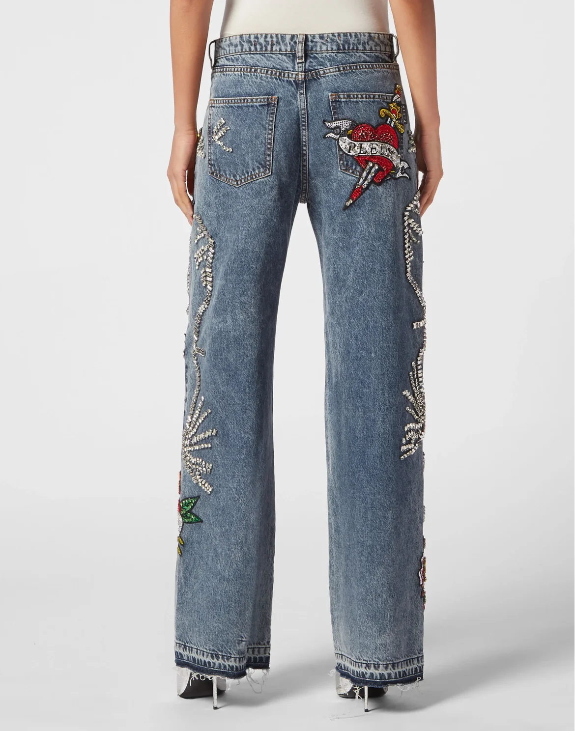 Denim Trousers Palace Fit Love, цвет: Синий