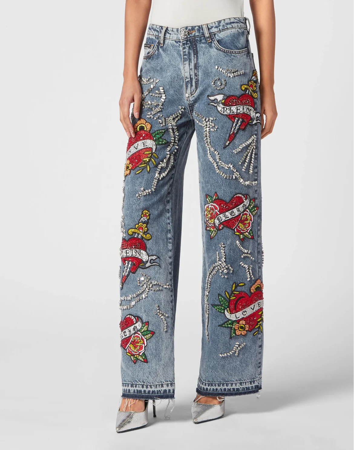 Denim Trousers Palace Fit Love, цвет: Синий