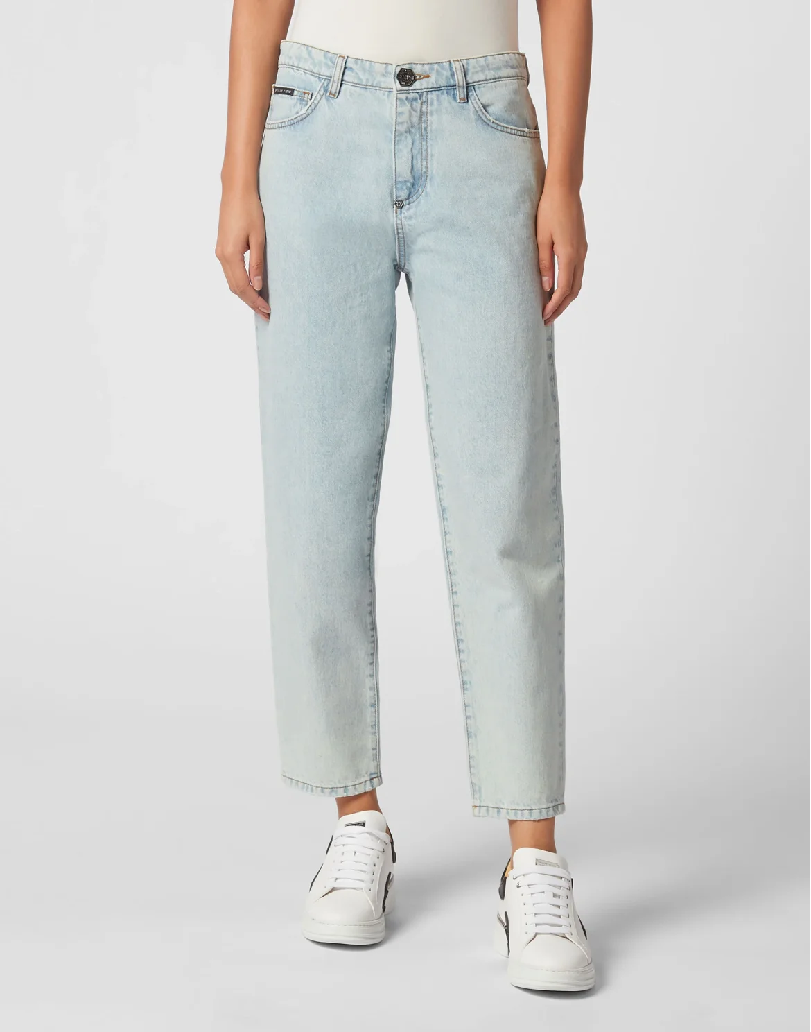 Denim Trousers Mom Fit, цвет: Голубой