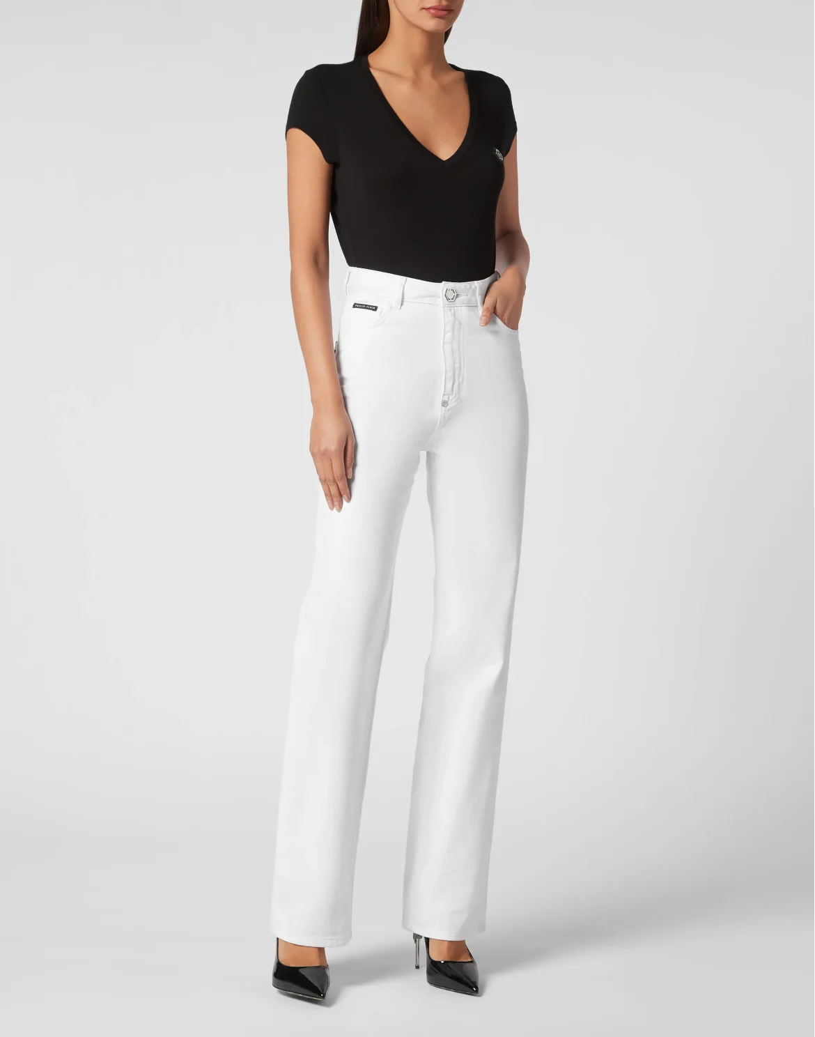 Denim Trousers Palace Fit, цвет: Белый