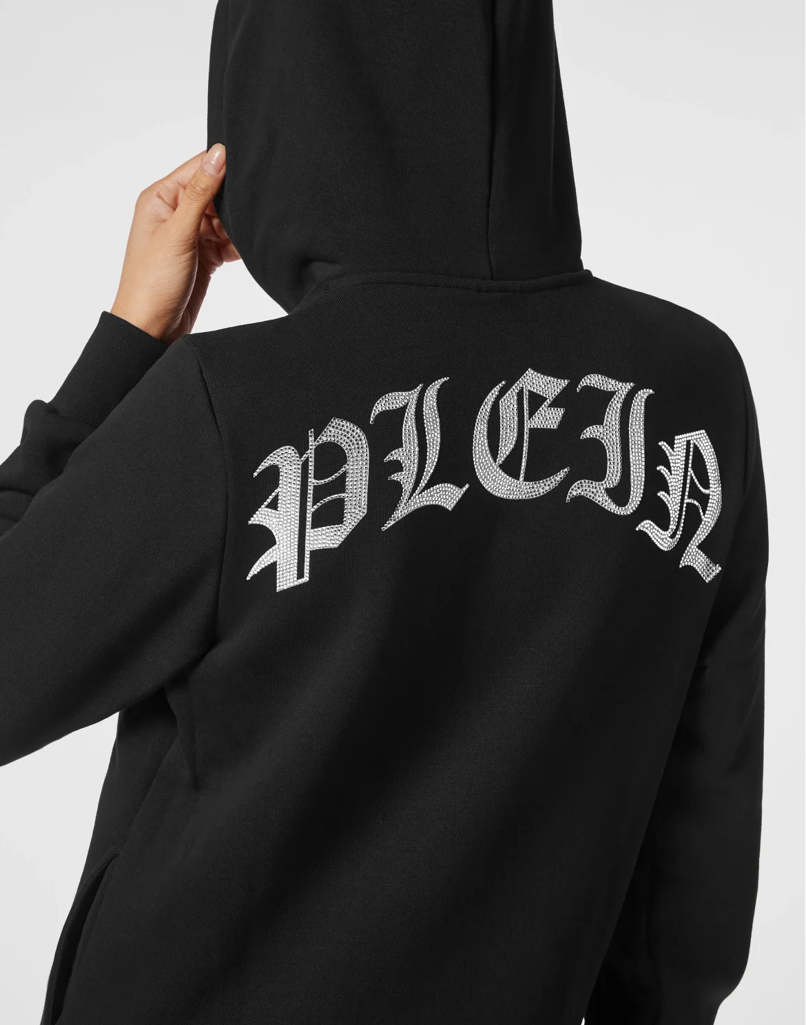 Cropped Hoodie Man Fit Love Tattoo, цвет: Черный