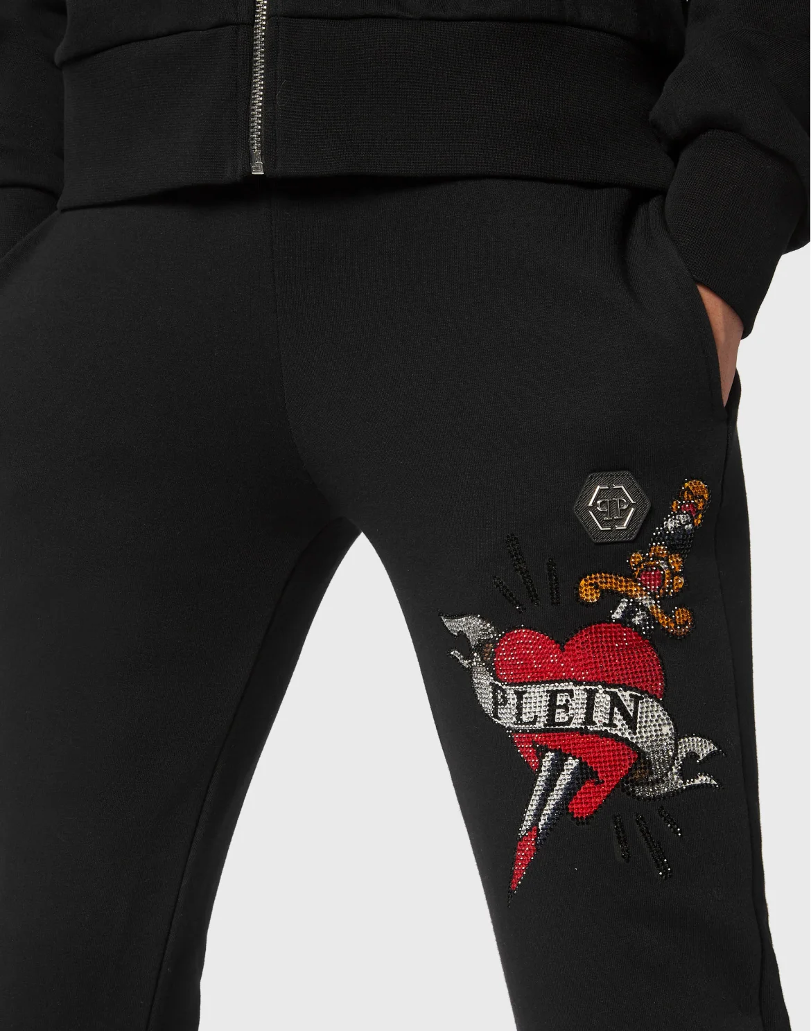 Jogging Tracksuit: Top/Trousers Love Tattoo, цвет: Черный