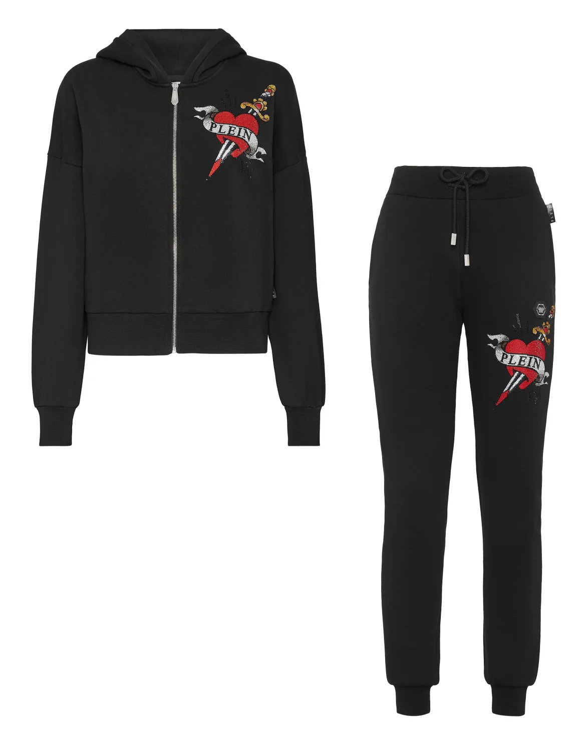 Jogging Tracksuit: Top/Trousers Love Tattoo, цвет: Черный