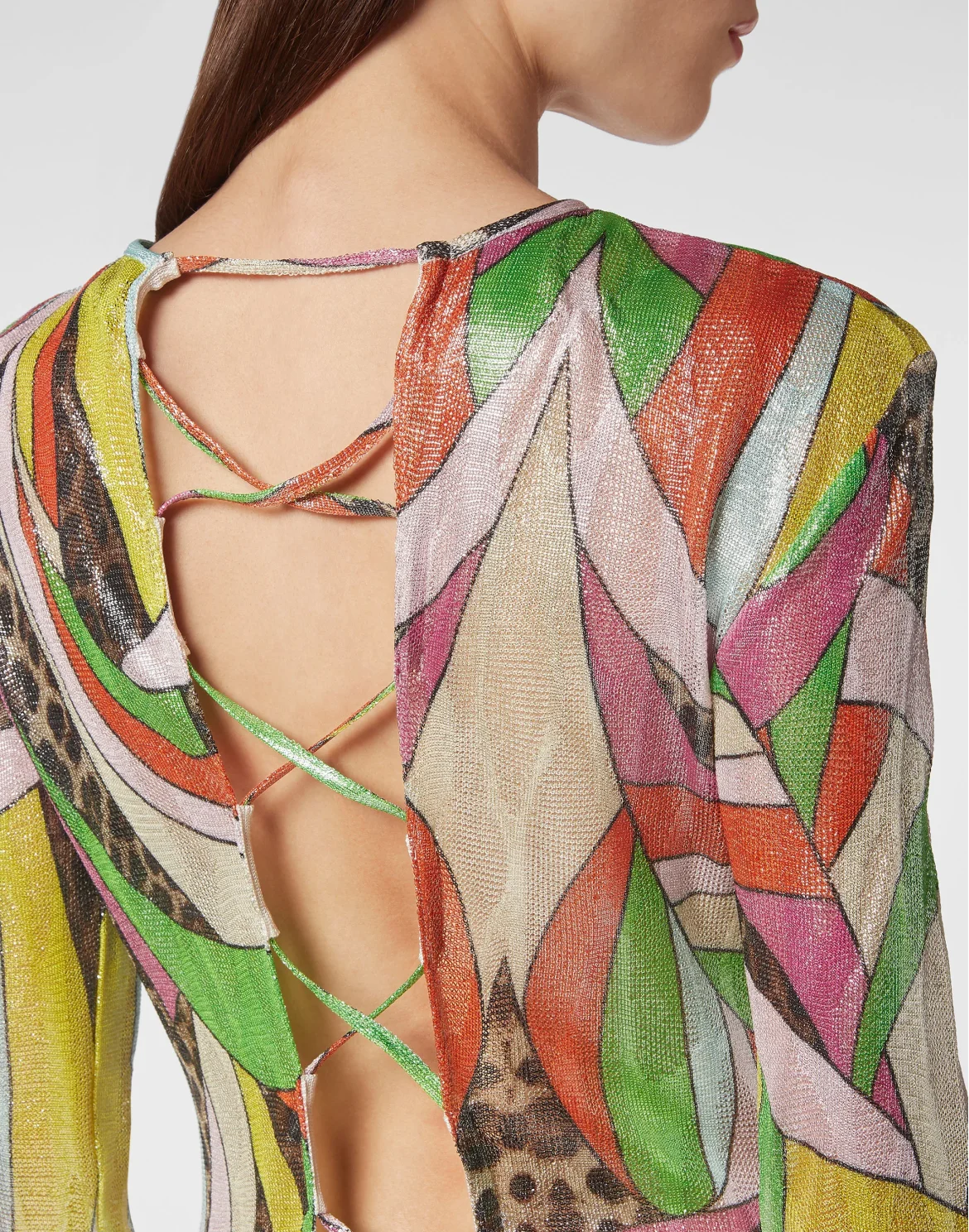 Knit Mini Dress Rainbow Patchwork, цвет: Мультиколор