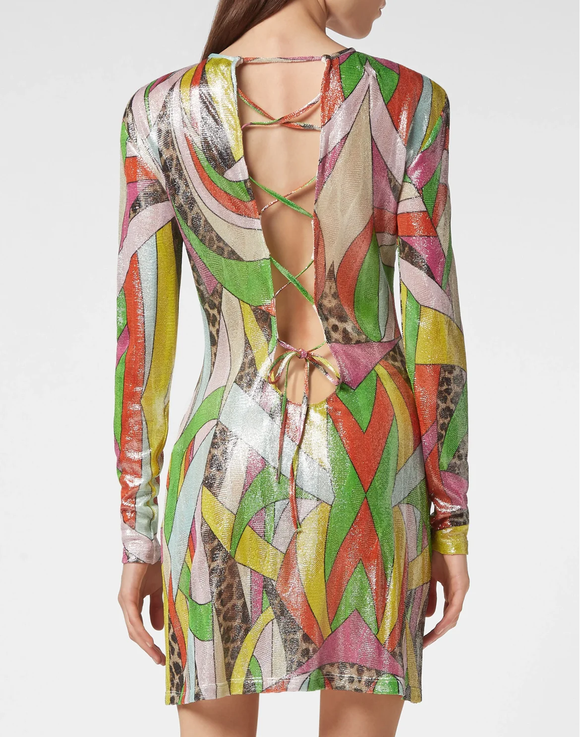 Knit Mini Dress Rainbow Patchwork, цвет: Мультиколор