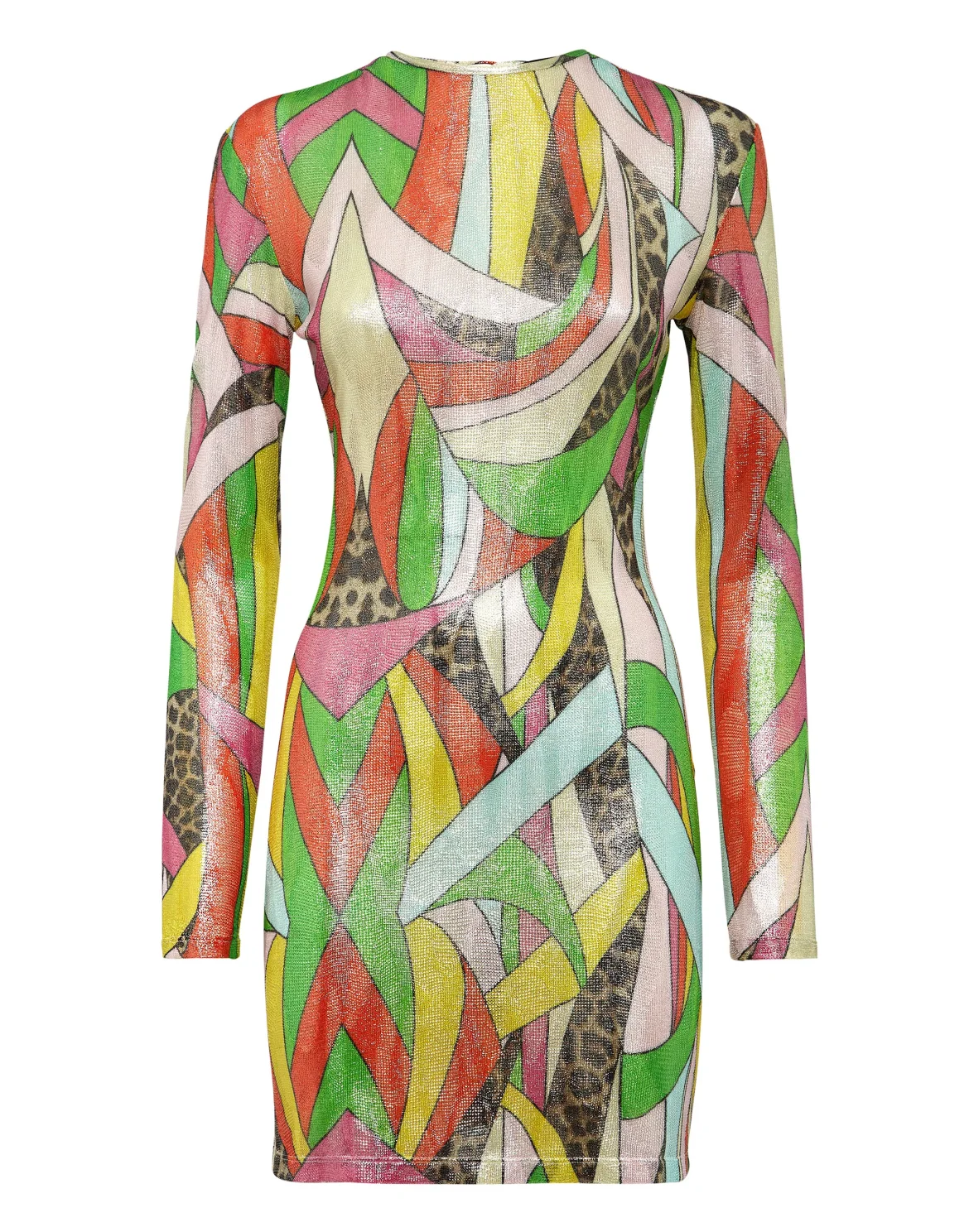 Knit Mini Dress Rainbow Patchwork, цвет: Мультиколор