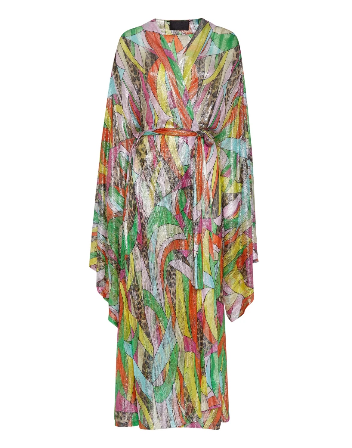 Knit Lurex Kaftan Rainbow Patchwork, цвет: Мультиколор