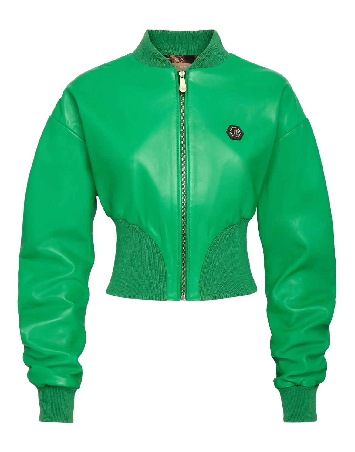 Leather Bomber, цвет: Зеленый