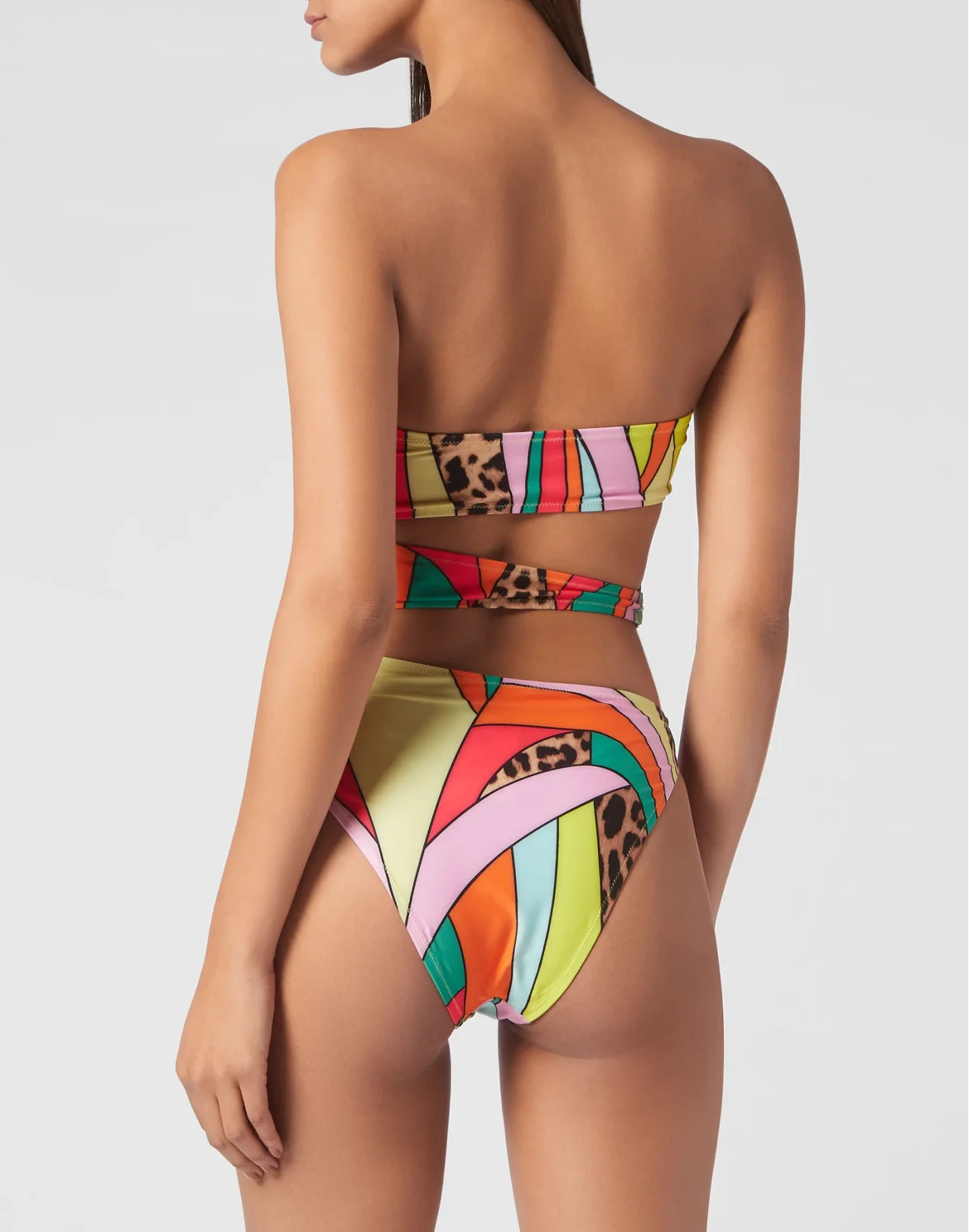 Monokini Rainbow Patchwork, цвет: Мультиколор