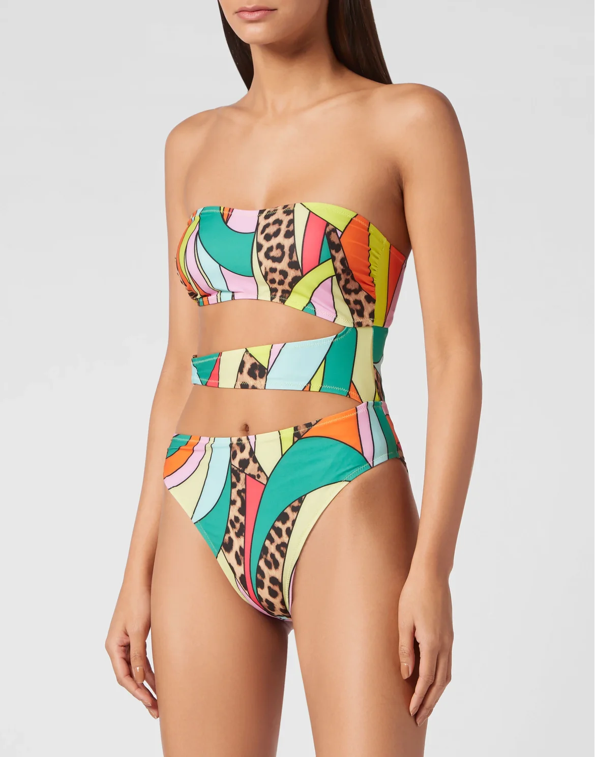 Monokini Rainbow Patchwork, цвет: Мультиколор
