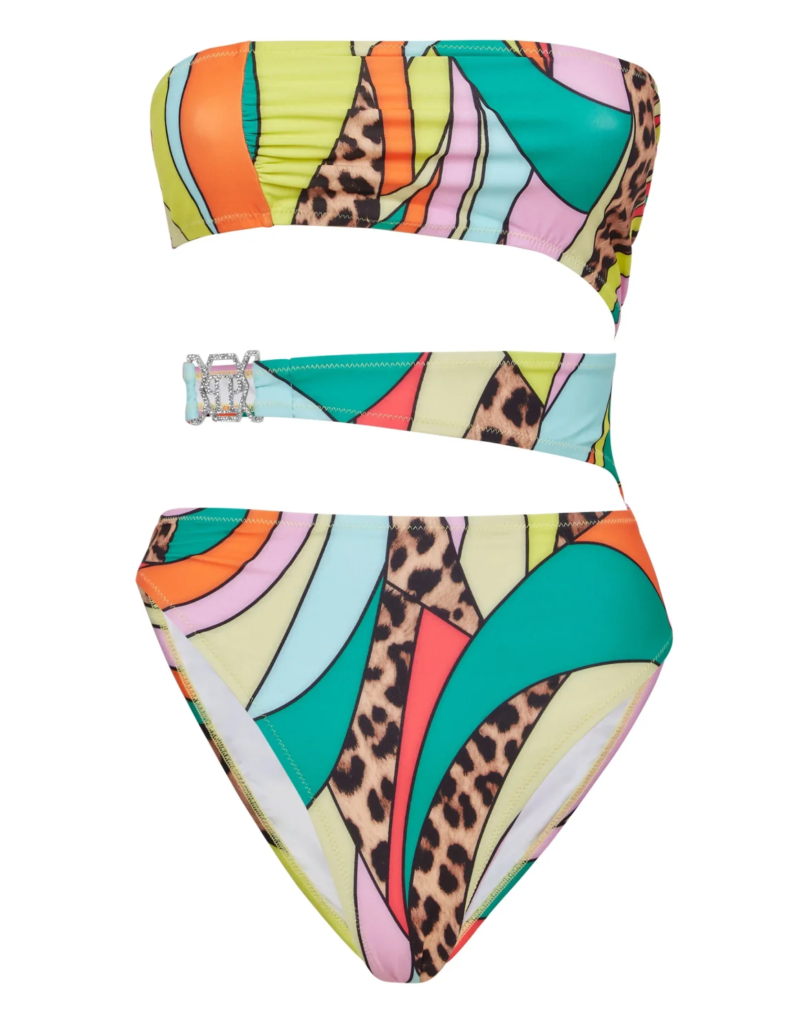 Monokini Rainbow Patchwork, цвет: Мультиколор
