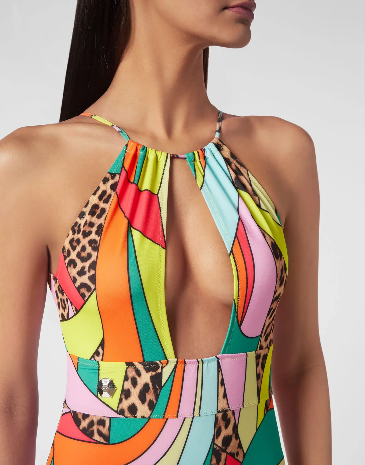 Monokini Rainbow Patchwork, цвет: Мультиколор