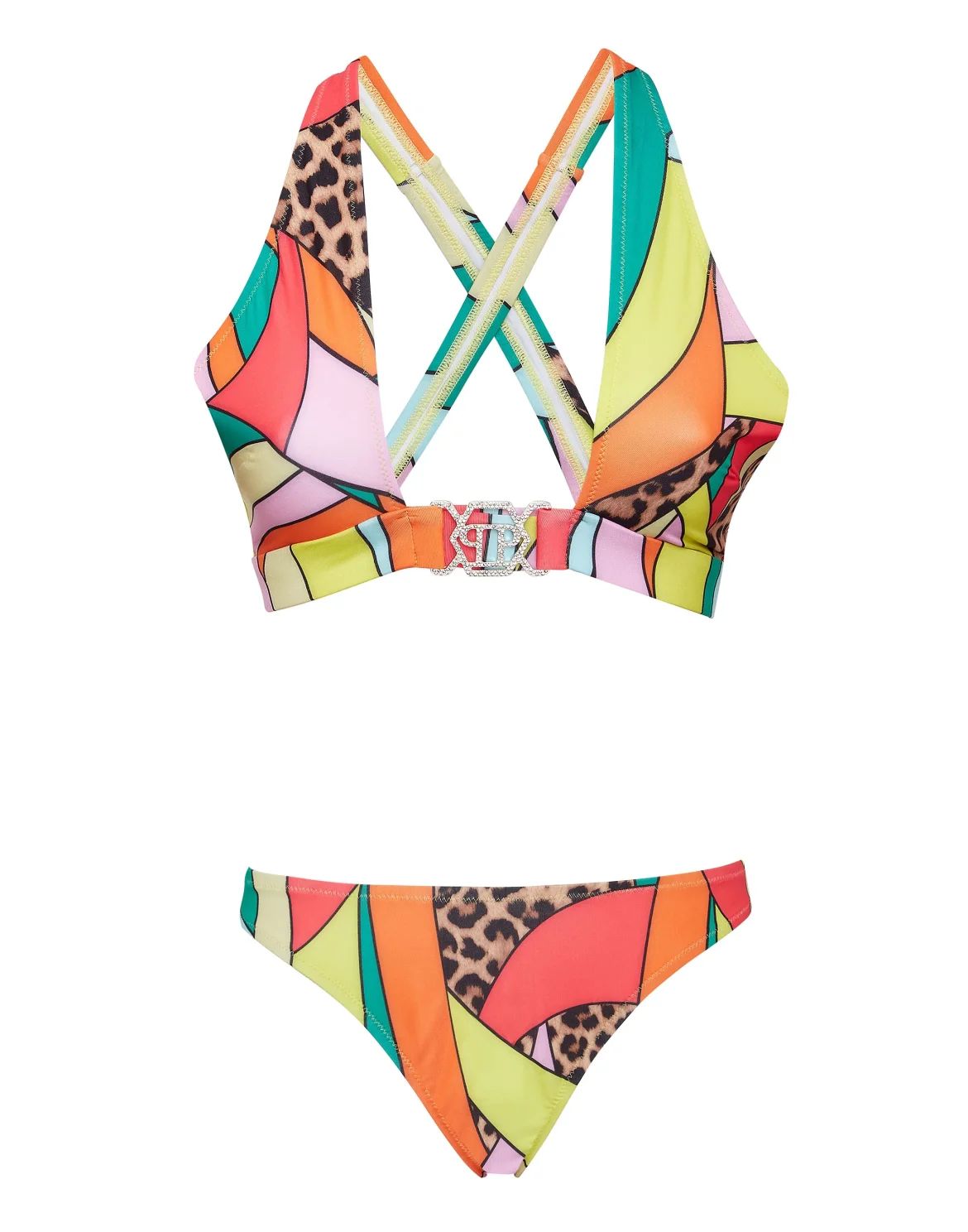 Bikini Rainbow Patchwork, цвет: Мультиколор