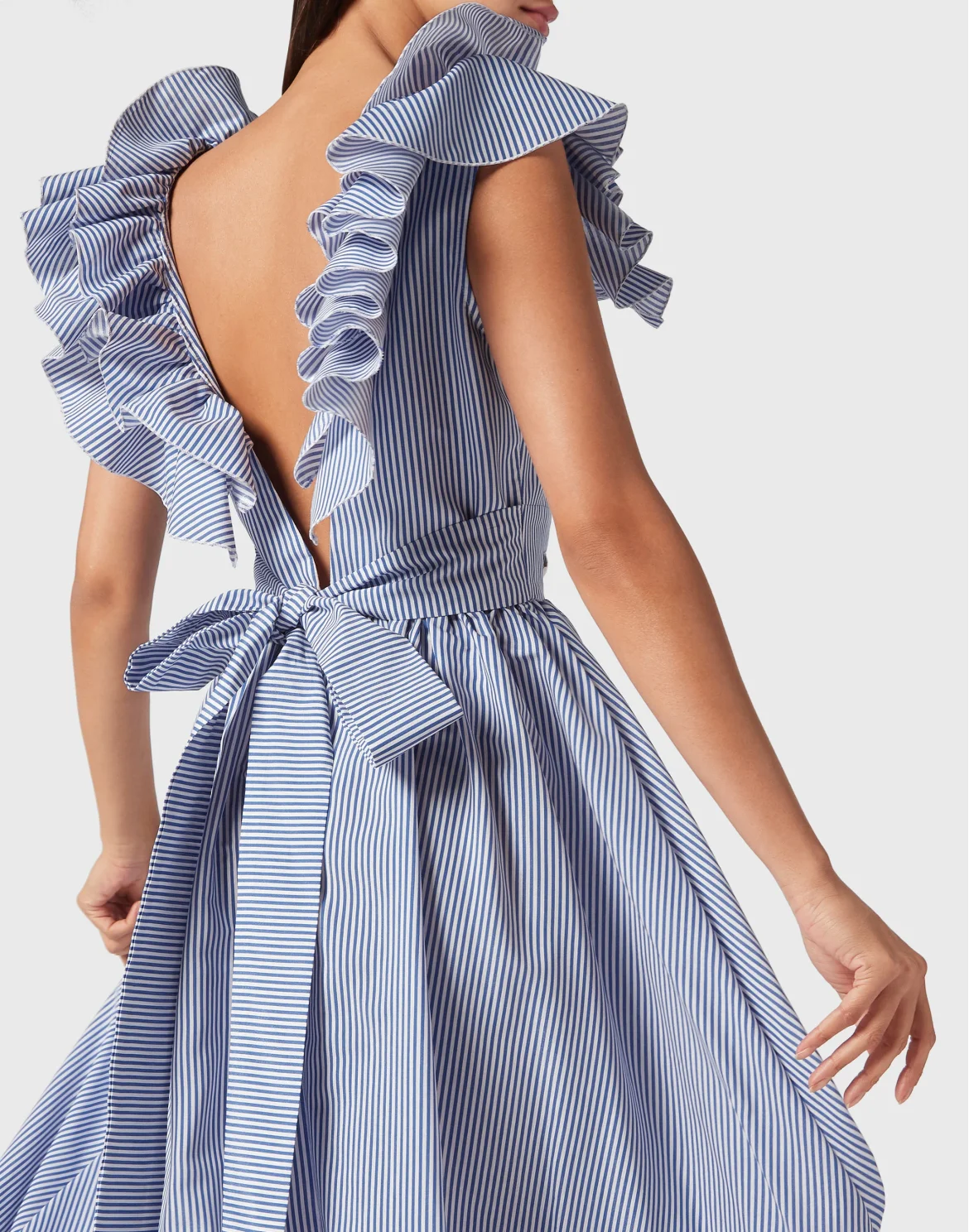 Striped Long Dress, цвет: Голубой