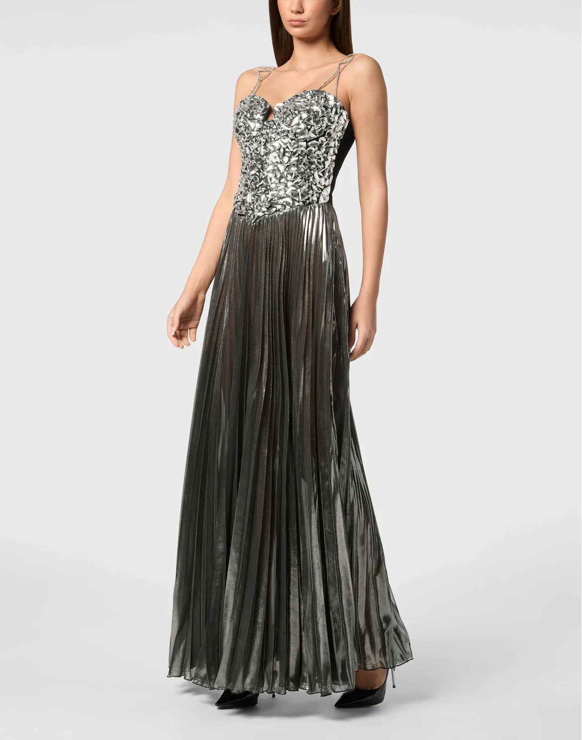 Long Dress Crystal, цвет: Серебристый