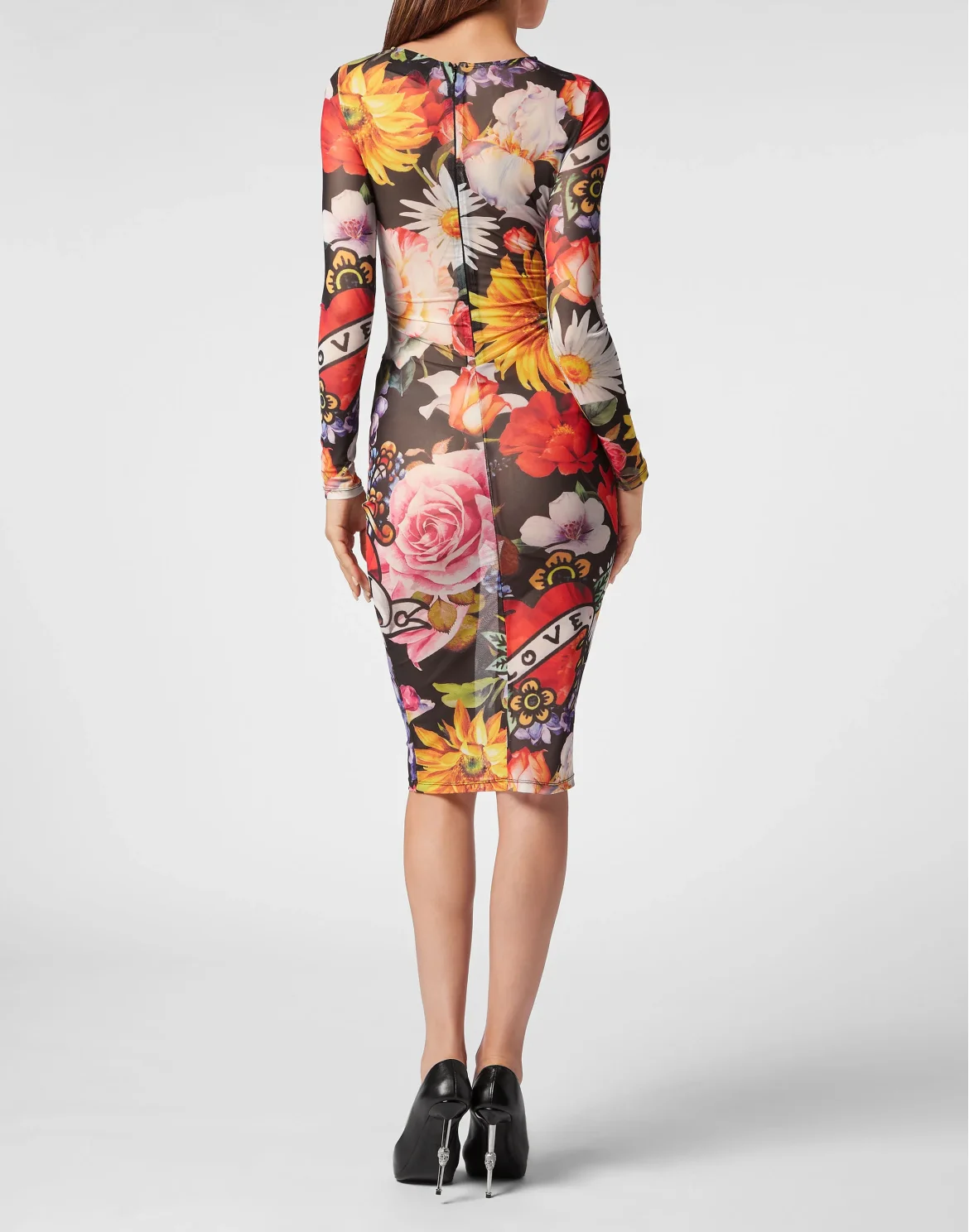 Long Dress Love Flowers, цвет: Черный