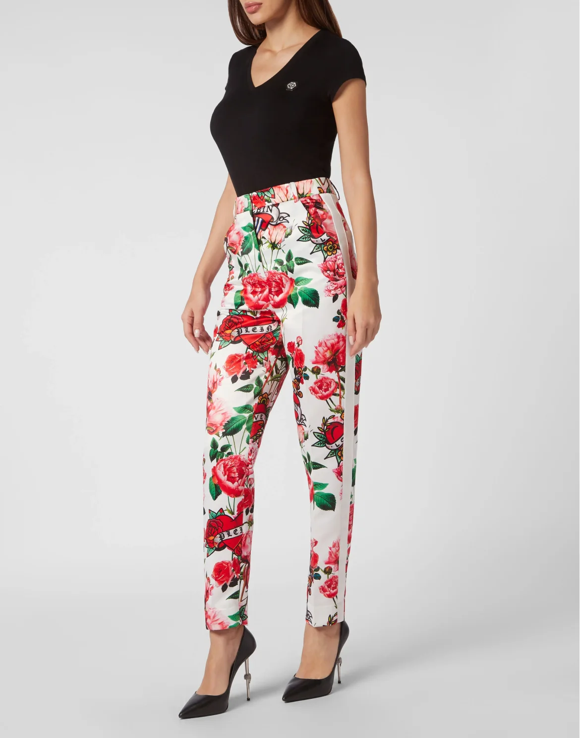 Duchesse Super High Waist Trousers Love, цвет: Белый