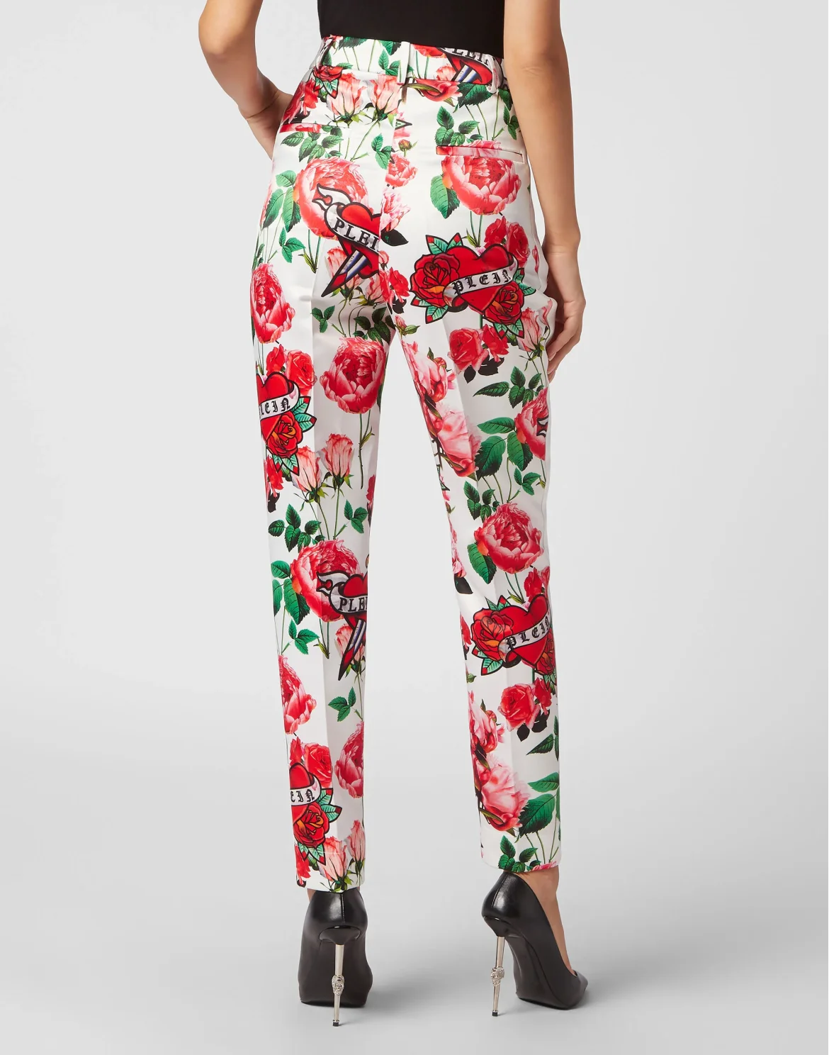 Duchesse Super High Waist Trousers Love, цвет: Белый