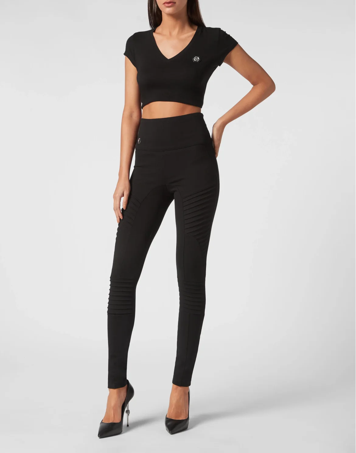 Leggings, цвет: Черный