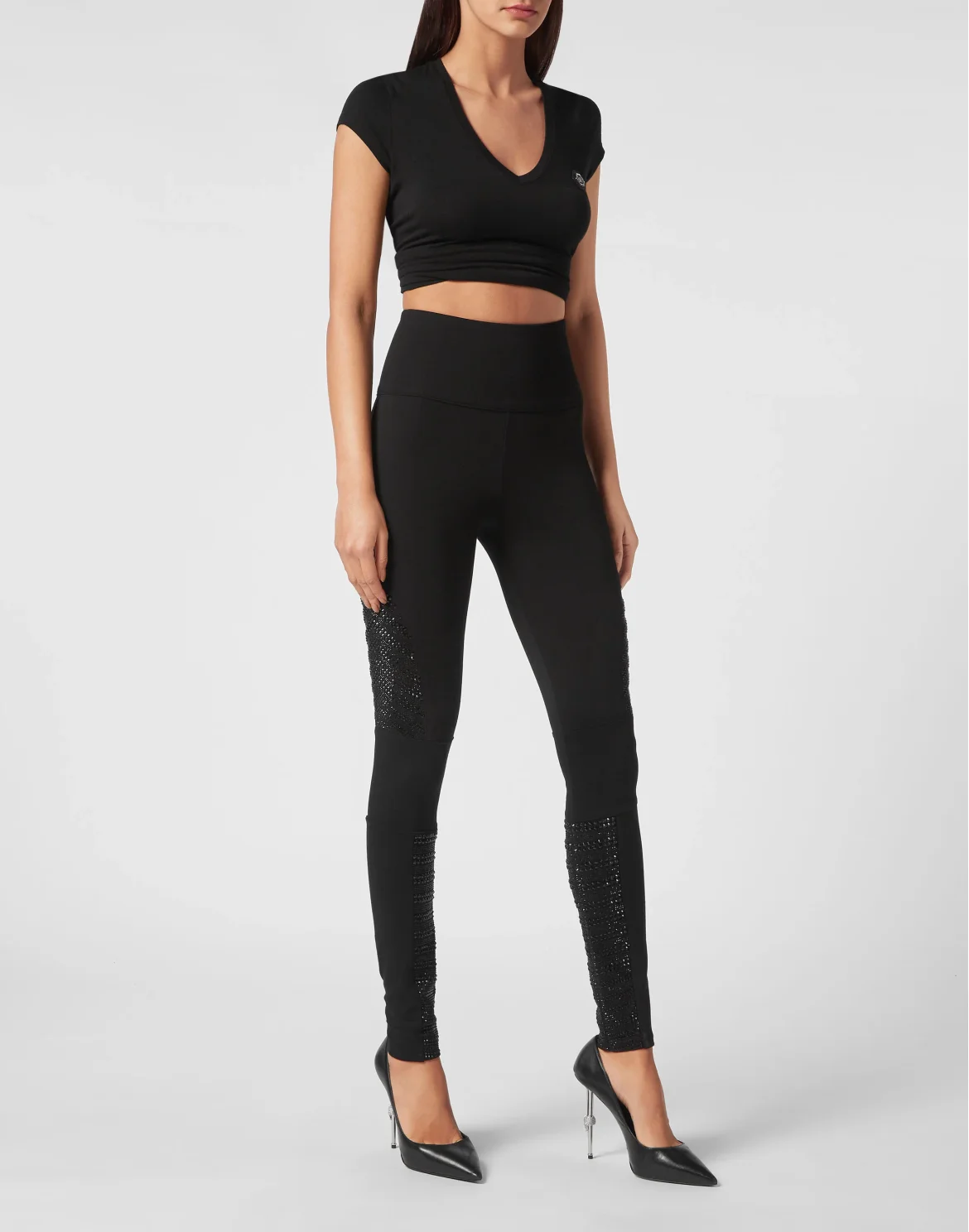 Leggings Crystal, цвет: Черный
