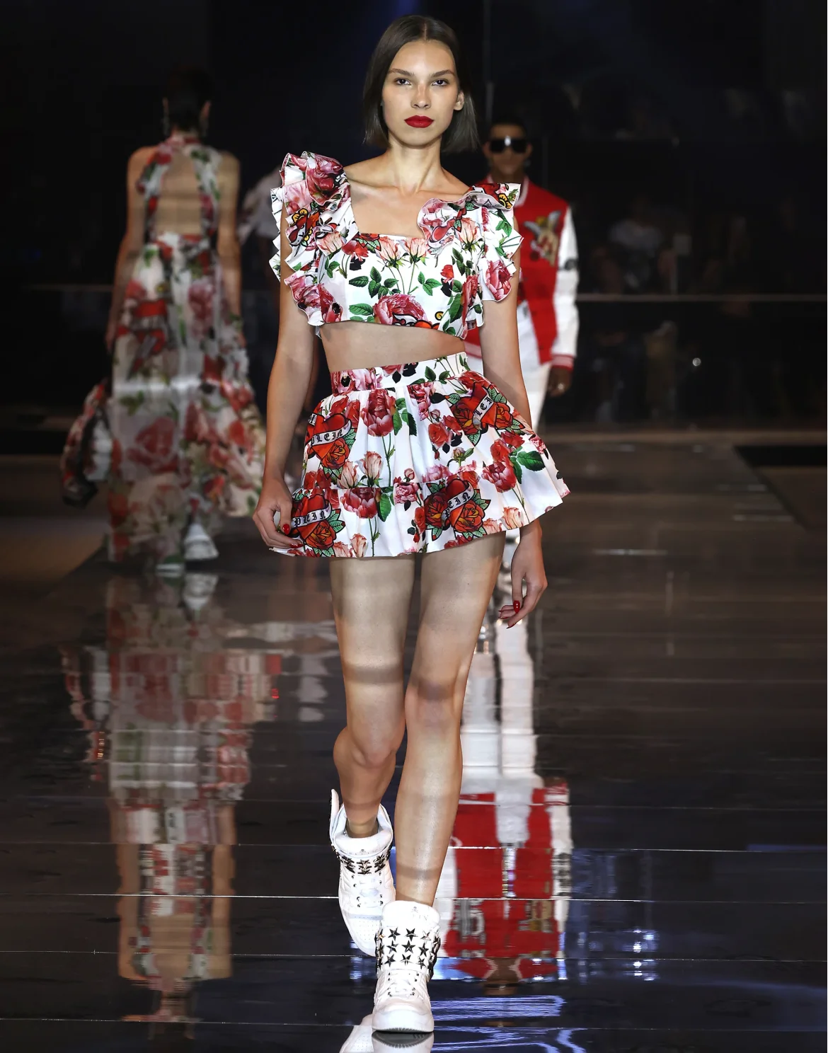 Popeline Mini Skirt Love, цвет: Белый