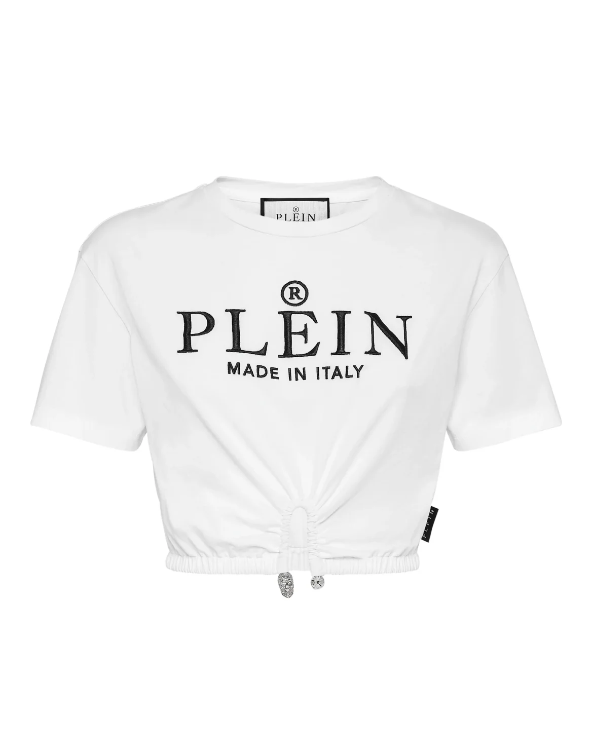 Cropped T-shirt Iconic Plein, цвет: Белый