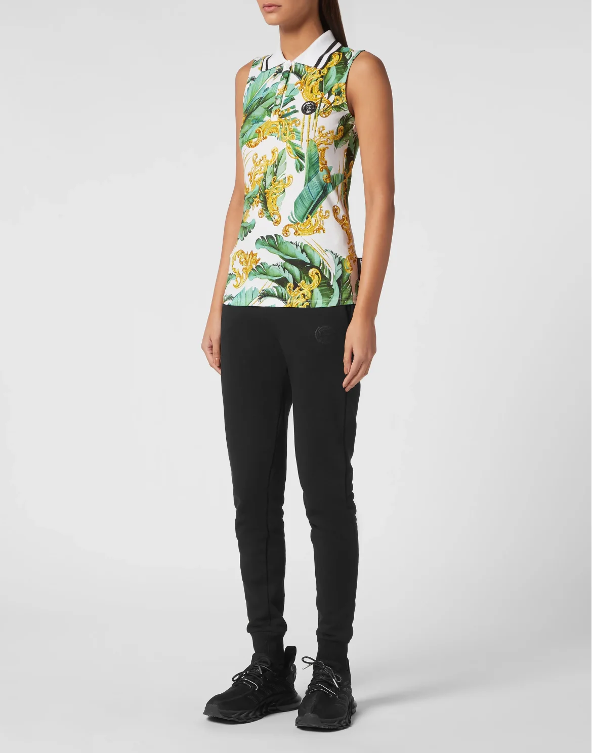 Sleeveless Polo Shirt, цвет: Мультиколор