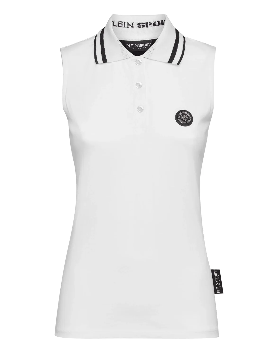 Sleeveless Polo Shirt, цвет: Белый