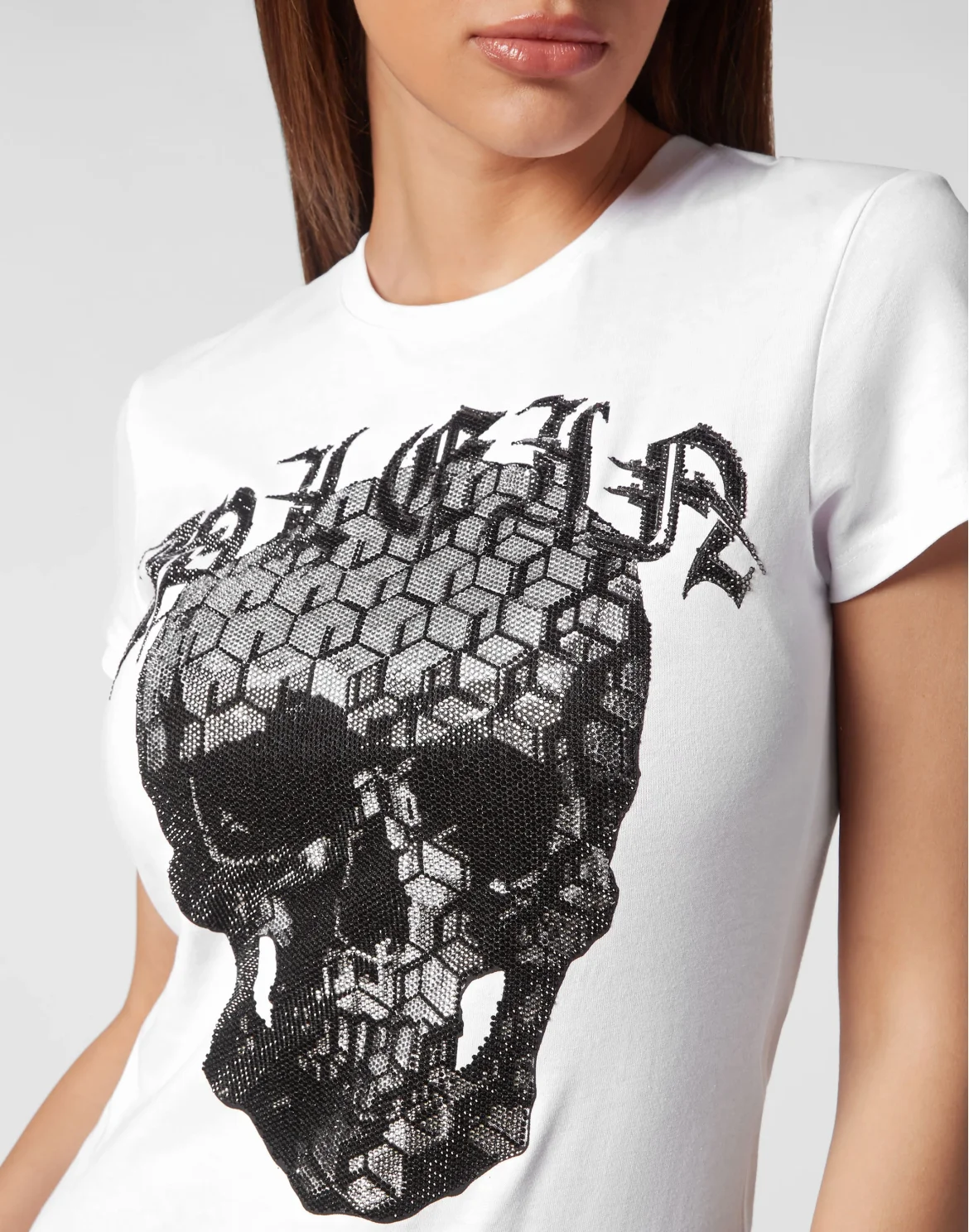 T-shirt Sexy Pure Skull and Plein, цвет: Белый