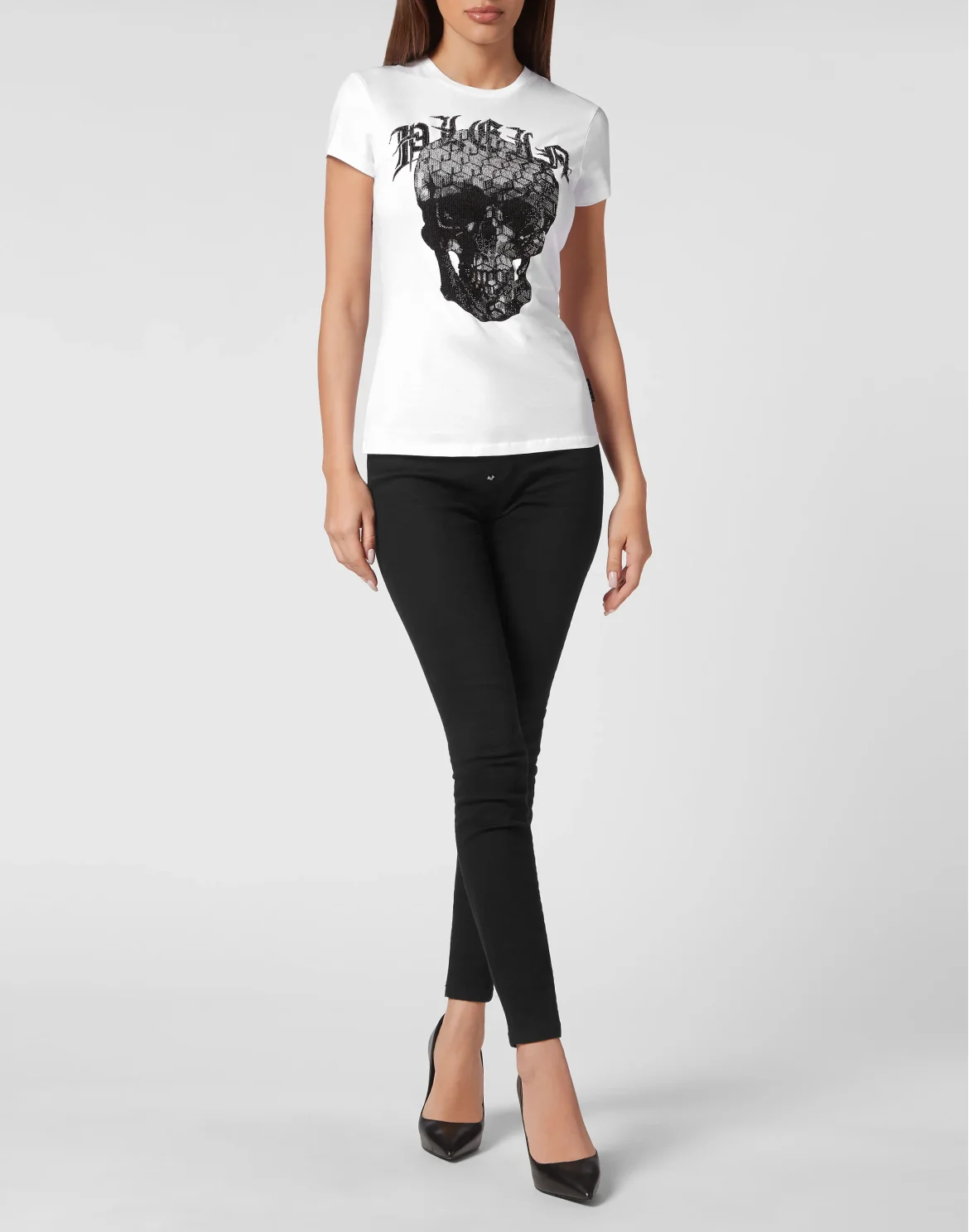 T-shirt Sexy Pure Skull and Plein, цвет: Белый