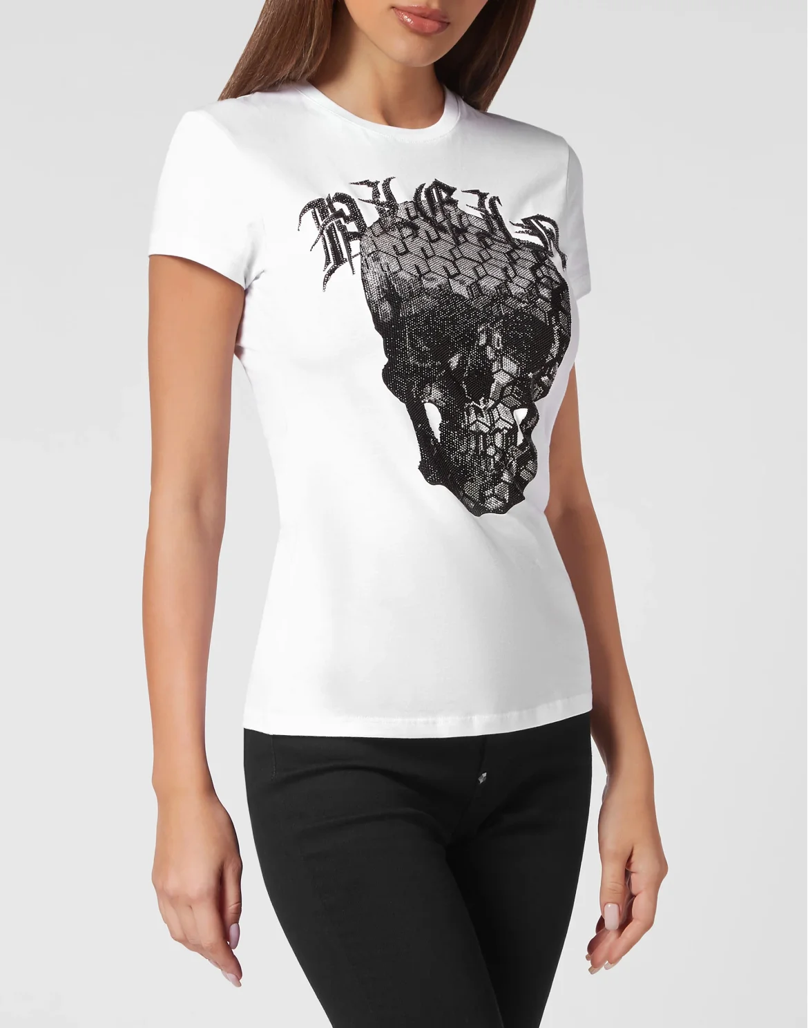 T-shirt Sexy Pure Skull and Plein, цвет: Белый