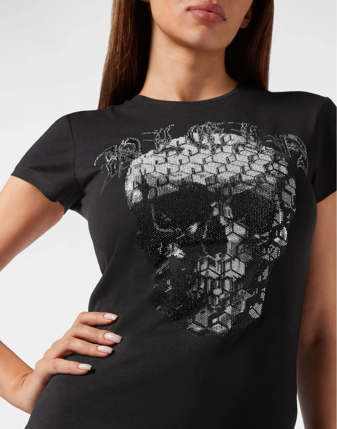 T-shirt Sexy Pure Skull and Plein, цвет: Черный
