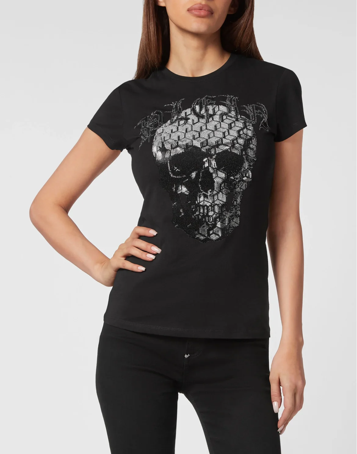 T-shirt Sexy Pure Skull and Plein, цвет: Черный