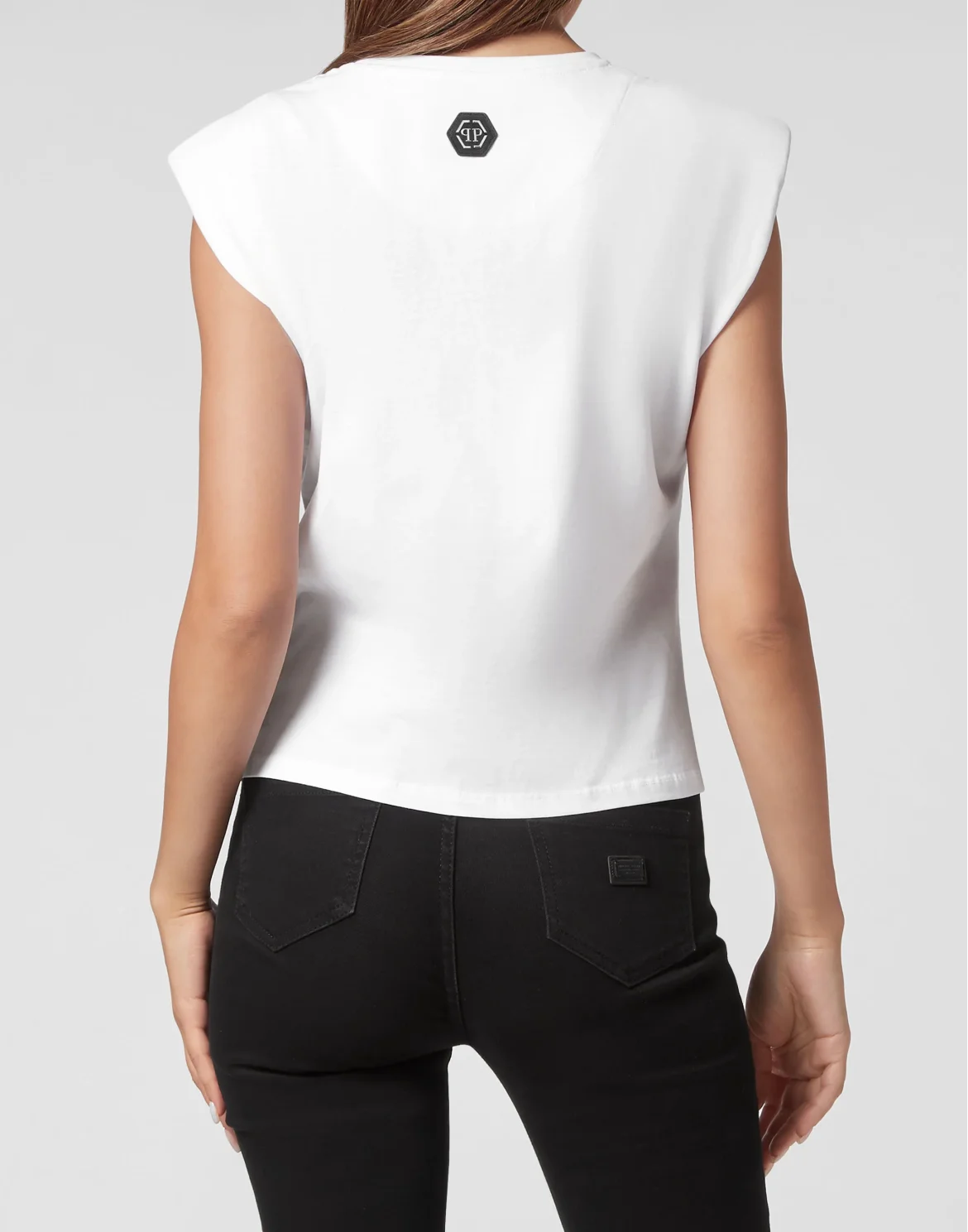 Shoulder Pads Tank Top Love, цвет: Белый