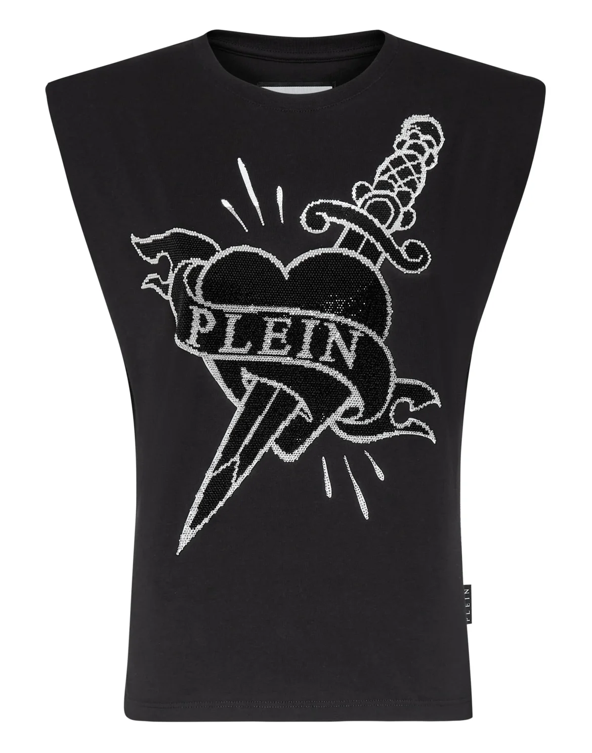 Shoulder Pads Tank Top Love, цвет: Черный