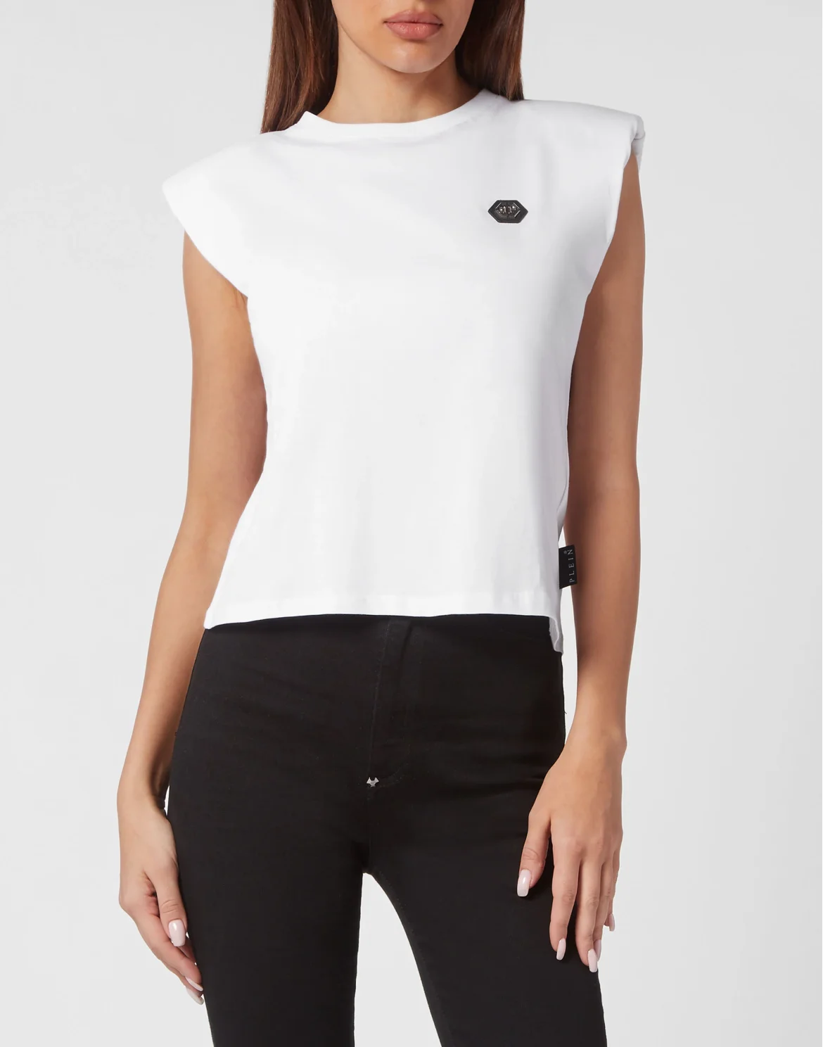 Shoulder Pads Tank Top Basic, цвет: Белый
