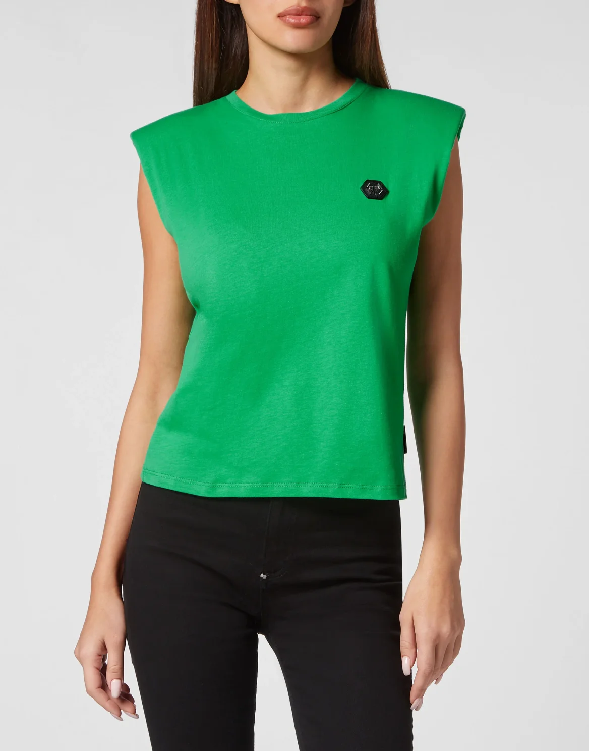 Shoulder Pads Tank Top Basic, цвет: Зеленый