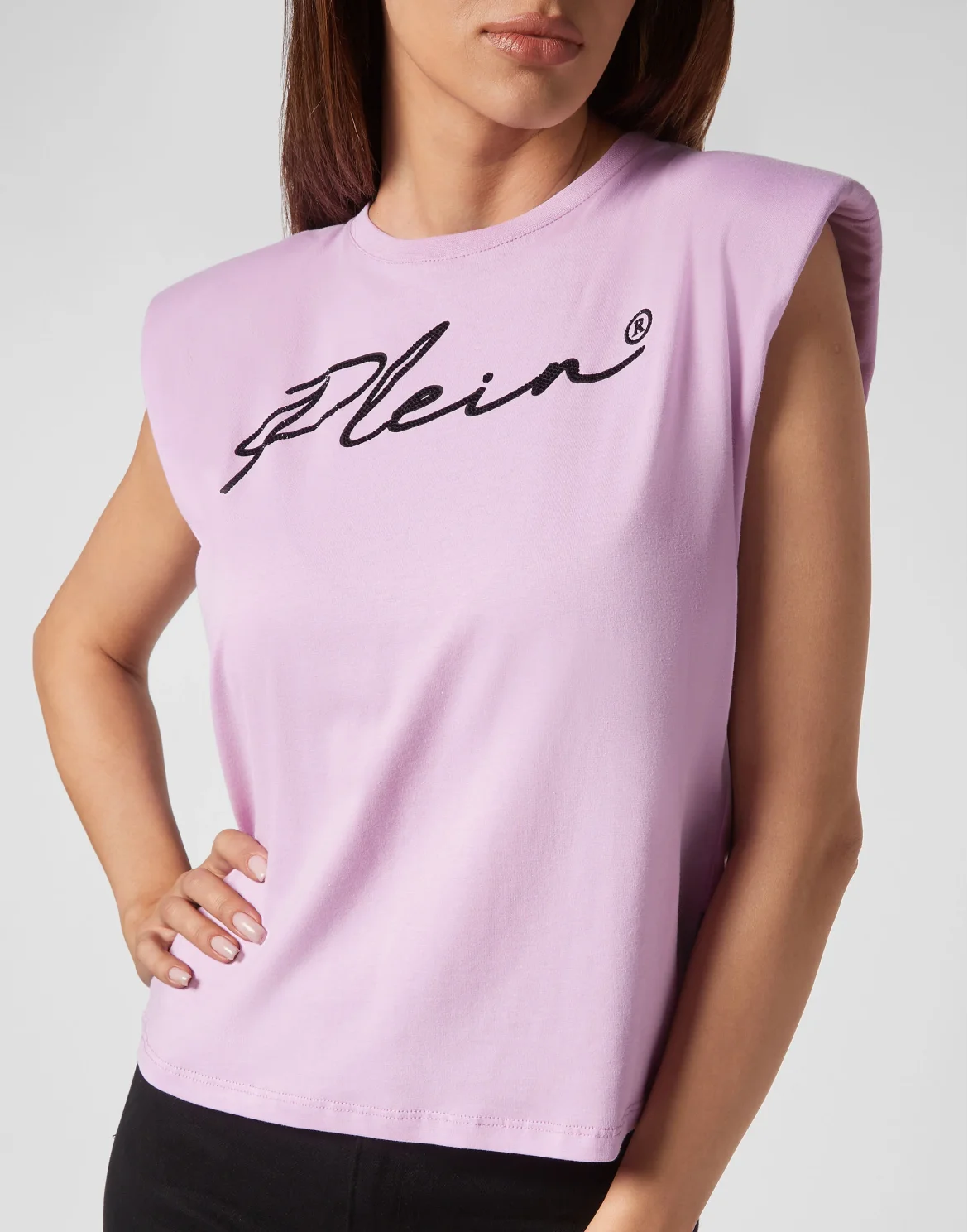 Shoulder Pads Tank Top Signature, цвет: Розовый