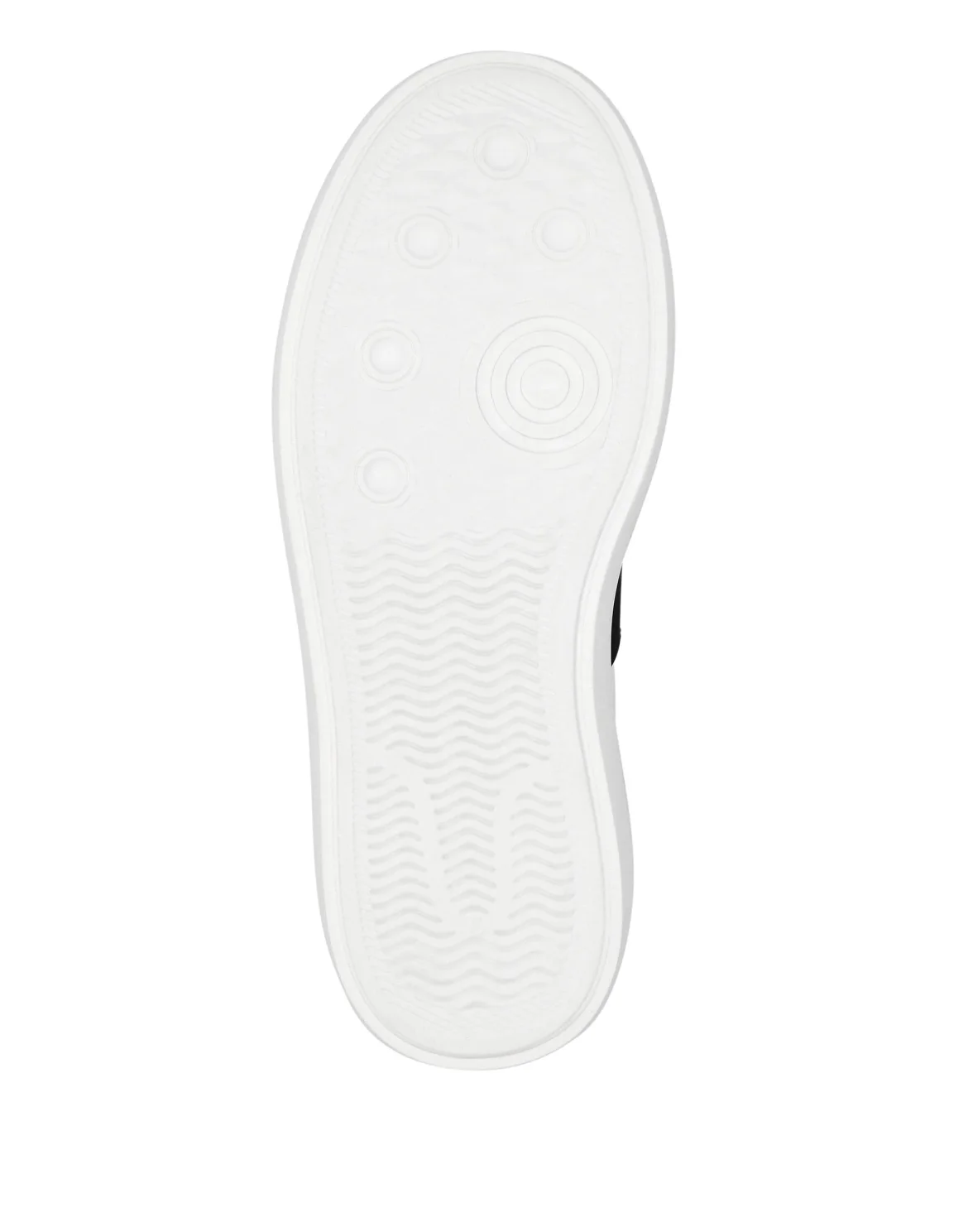 LEATHER LO-TOP SNEAKERS RUBBERISED HEXAGON, цвет: Белый