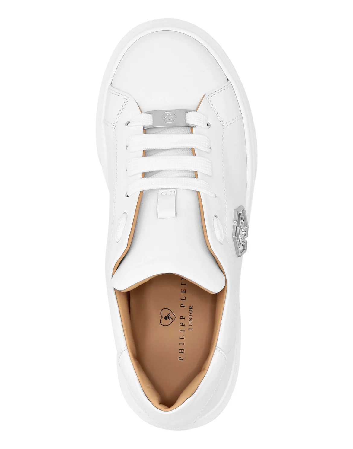 LEATHER LO-TOP SNEAKERS THE PLEIN ORIGINAL, цвет: Белый
