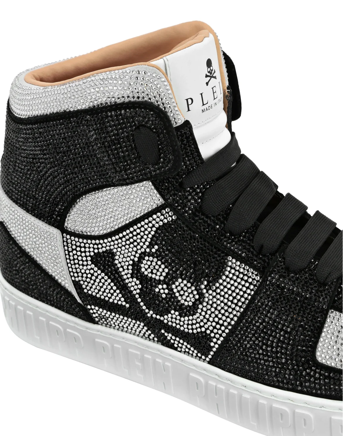 Strass Hi-Top Sneakers, цвет: Черный