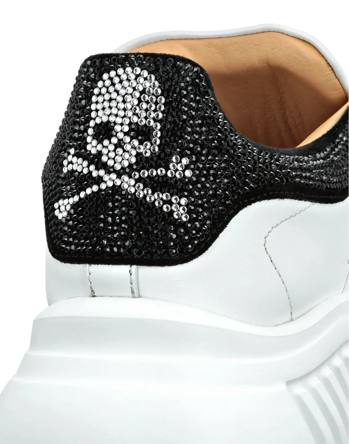 Leather Lo-Top Sneakers Skull&Bones, цвет: Белый
